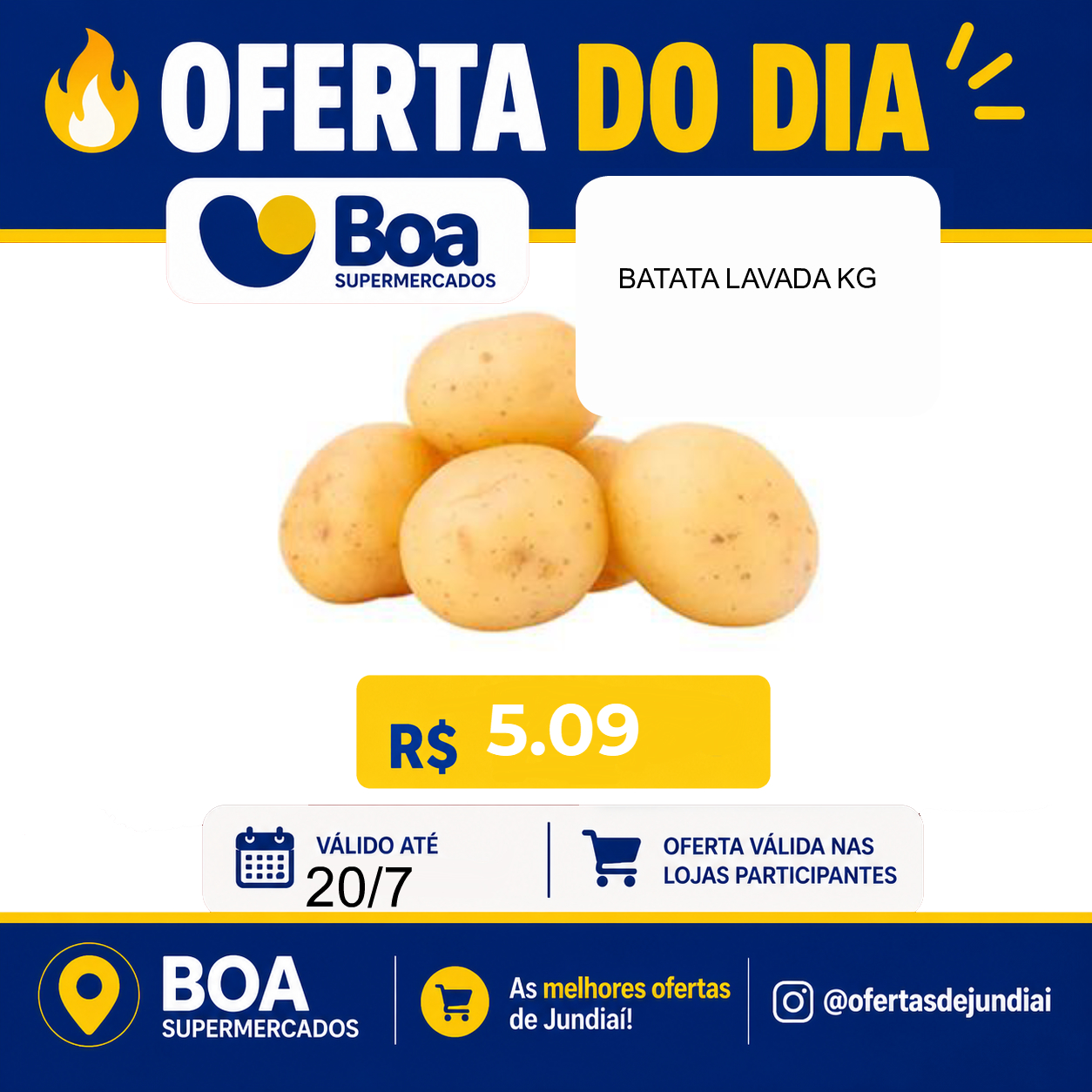 Foto do produto BATATA LAVADA KG