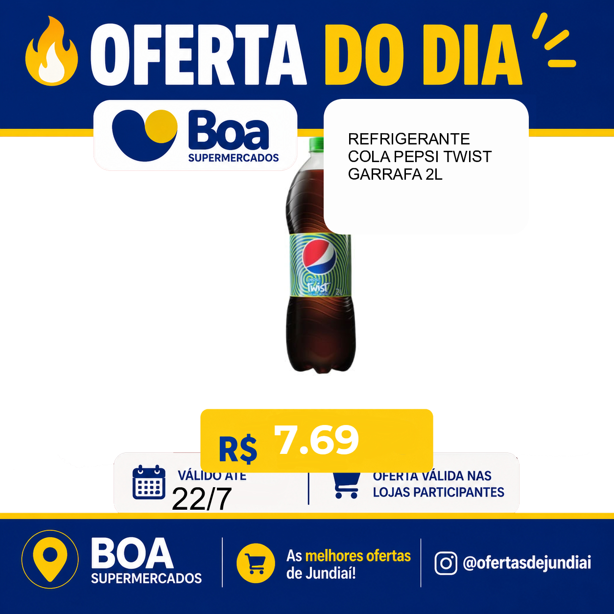 Foto do produto REFRIGERANTE COLA PEPSI TWIST GARRAFA 2L