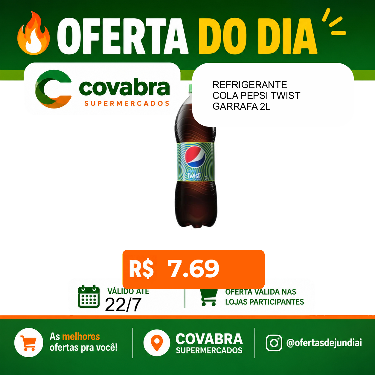 Foto do produto REFRIGERANTE COLA PEPSI TWIST GARRAFA 2L