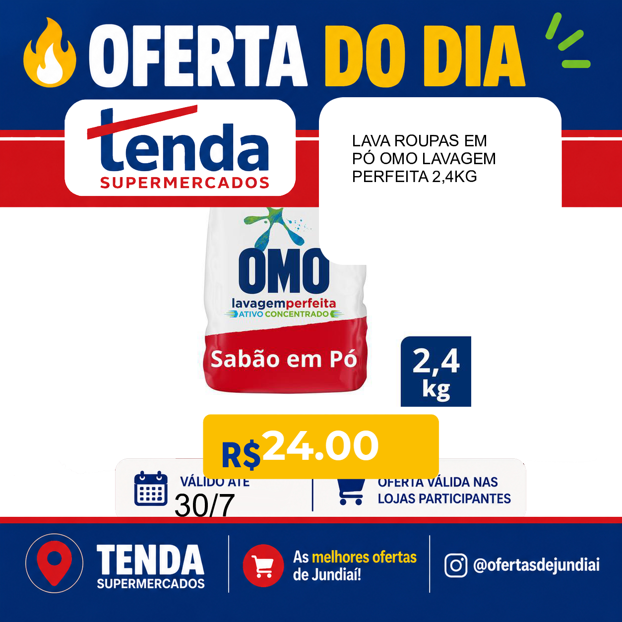 Foto do produto LAVA ROUPAS EM PÓ OMO LAVAGEM PERFEITA 2,4KG